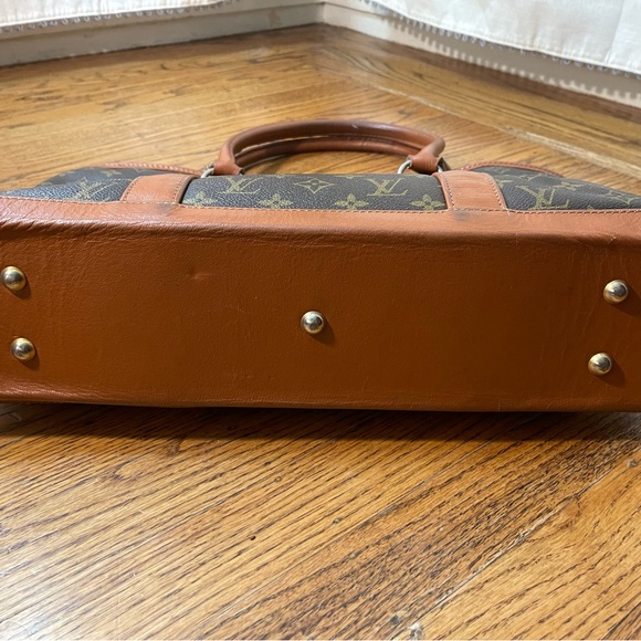 Vintage Authentic Louis Vuitton Sac Bag Large Monogram Weekend PM Tote - Rare - Picture 4 of 12